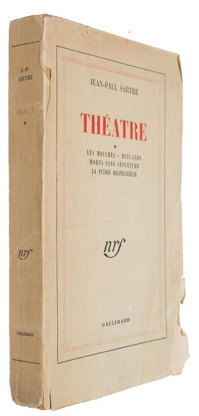 Théatre. Les Mouches - Huis-Clos - Mort sans Sépulture - La Putain Respectueuse. - [PRESENTATION COPY FOR THE LITERARY DIRECTOR OF FIGARO] (photo 2)