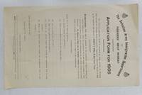 image of The Salvation Army Immigration Department and Farmers' Help Bureau Application Form for 1905