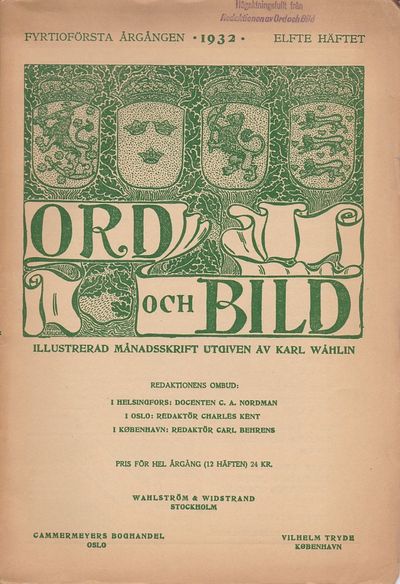 Gustav Adolfs kulturgärning. I: Ord och bild.…
