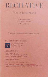 image of Recitative: Prose