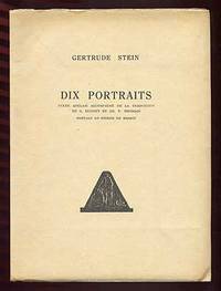 cover of Dix Portraits: Texte Anglais Accompagne de la Traduction de G. Hugnet et de V. Thomson