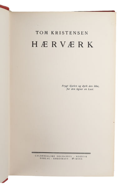 Hærværk. - [DEDIKATIONSEKSEMPLAR] (photo 3)