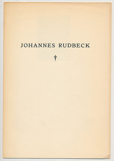 Johannes Rudbeck. (Särtryck ur Nordisk tidskrift…