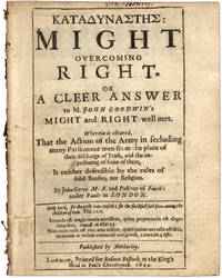 Katadynastes, Might Overcoming Right, Or a Cleer Answer to M... by Geree, John - 1649