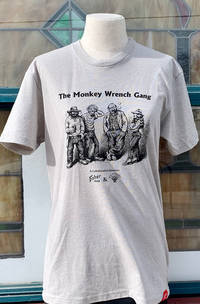 Monkey Wrench Gang Beer T-Shirt - A Collaboration Between Ken Sanders Rare Books and Fisher Beer - XSMALL