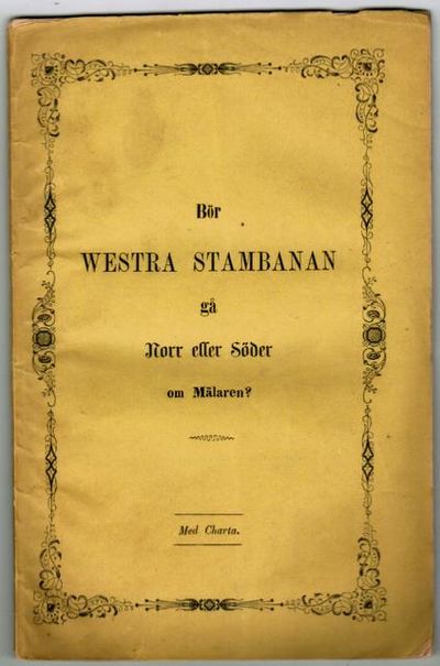 Bör westra stambanan gå norr eller söder om…