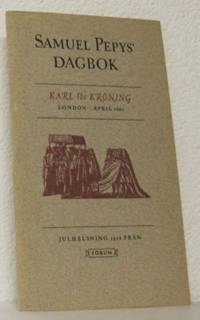 Samuel Pepys dagbok. Karl II:s kröning London…