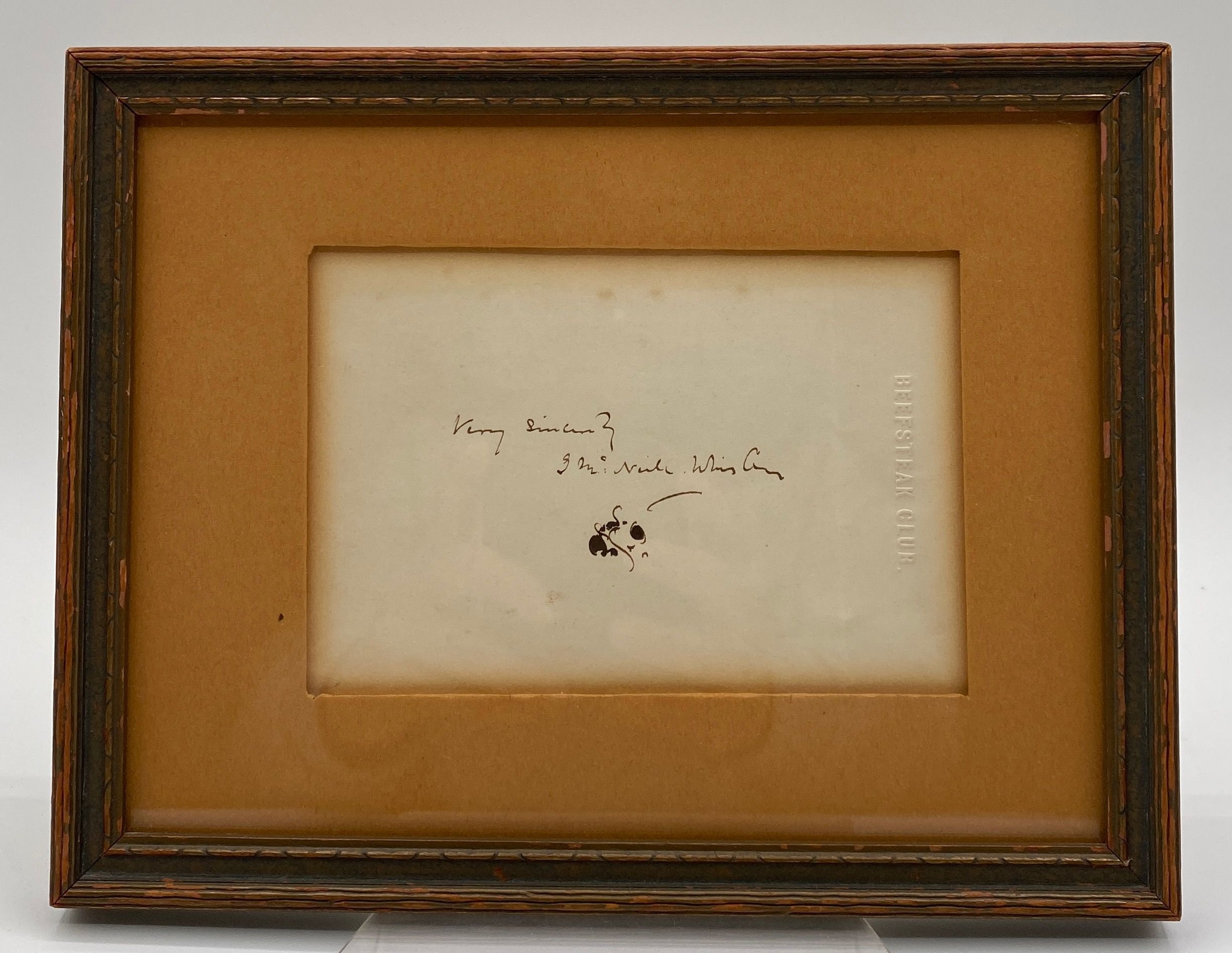 Autograph of James McNeill Whistler.