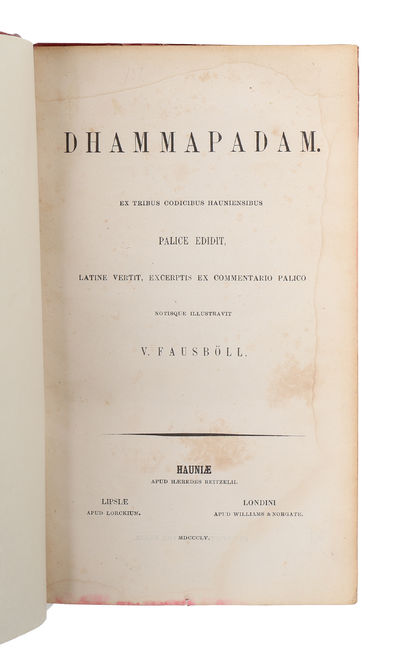 Dhammapadam. Ex tribus codicibus hauniensibus…