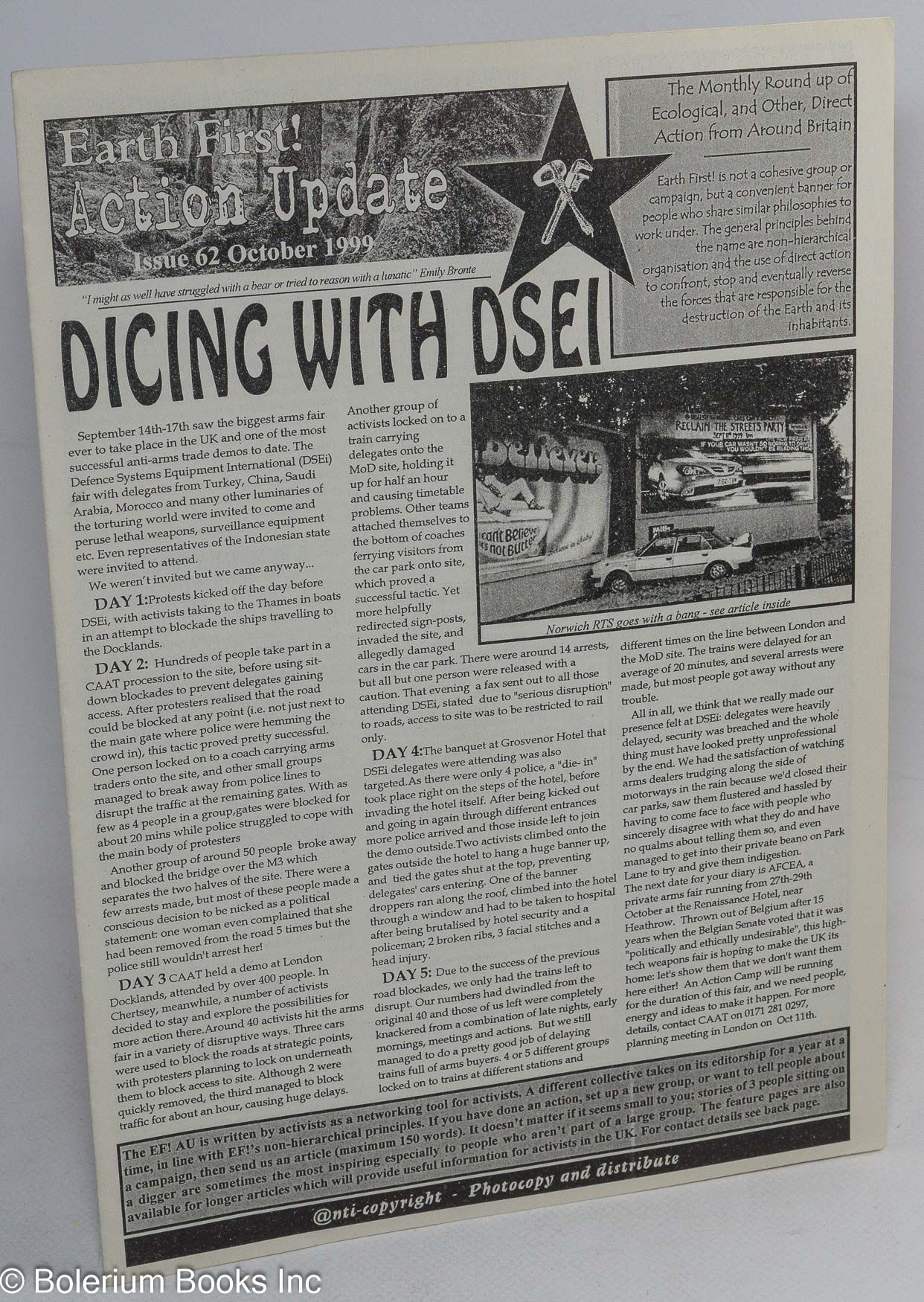 Earth First! Action Update; Issue 62 October 1999