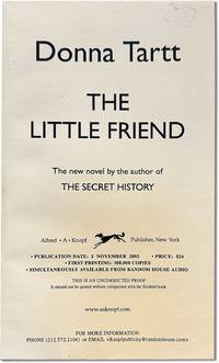 The Little Friend [Uncorrected Proof Copy]