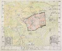 Guide - Map of Jerusalem. For H.M. and Allied Forces. by ISRAEL - JERUSALEM) Gauer, Bernhard (mapmaker) - No date. Ca. 1930s.