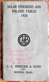 image of Solar Ephemeris and Polaris Tables 1935