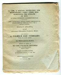 K. Carl X Gustafs instruction för secreteraren…