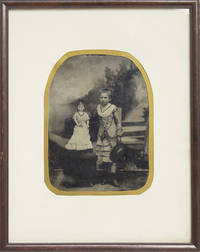 Tintype of girl with doll