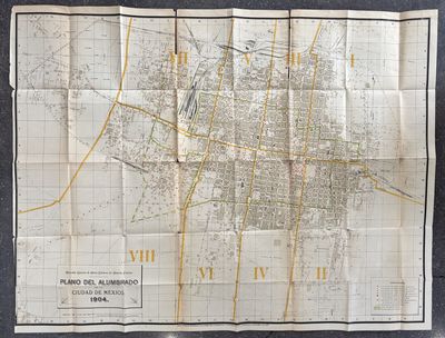 Plano del Alumbrado de la Ciudad de México. 1904
