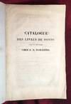 [ANTIQUARIAN BIBLIOGRAPHY / MEDICAL BOOKS]. Catalogue des livres de fonds qui se trouvent chez J.B. Bailliere, libraire