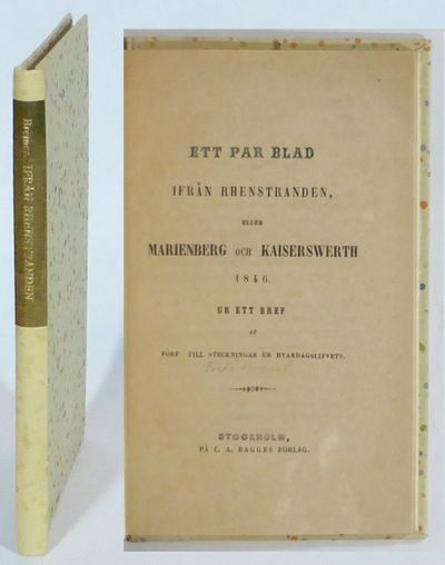 Ett par blad ifrån Rhenstranden, eller Marienberg…