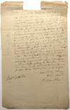 1828 letter to Gould & Co. Albany (sellers and publishers of law books) about going to Herkimer, NY on their behalf and taking possession of a library of books in payment for a debt