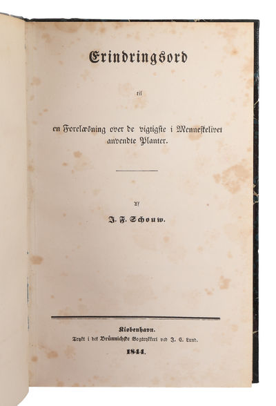 Erindringsord til en Forelæsning over de…