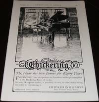 Original 1903 Large Full Page Illustrated for Chickering & Sons Pianos