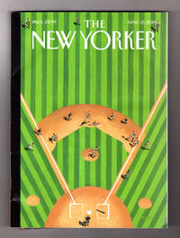 image of The New Yorker - April 15, 2019. Mark Ulriksen Cover, "Double Play". Bill Barr's Secrecy; Chris Carton; Church Penance; What Cancer Takes Away; Robot Farming; Gig Economy in Fiction; T.C. Cannon; King Lear; Noh Drama