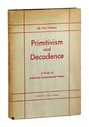 Primitivism and Decadence: A Study of American Experimental Poetry