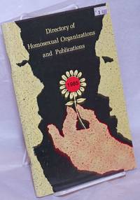 Directory of Homosexual Organizations and Publications, 1985-1986 edition; a field guide to the homosexual… by Joe Johnson cover compiler
- 1985
- from Bolerium Books Inc., ABAA/ILAB (SKU: 76865)