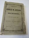 Trial of Charles M. Jefferds for Murder, at New York, December 1861