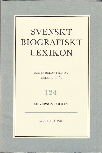 Svenskt Biografiskt Lexikon. Häfte 124 [=Band 25]…