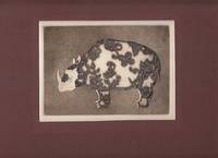 image of Mounted Etching - RHINO - Signed, Limited #5/100