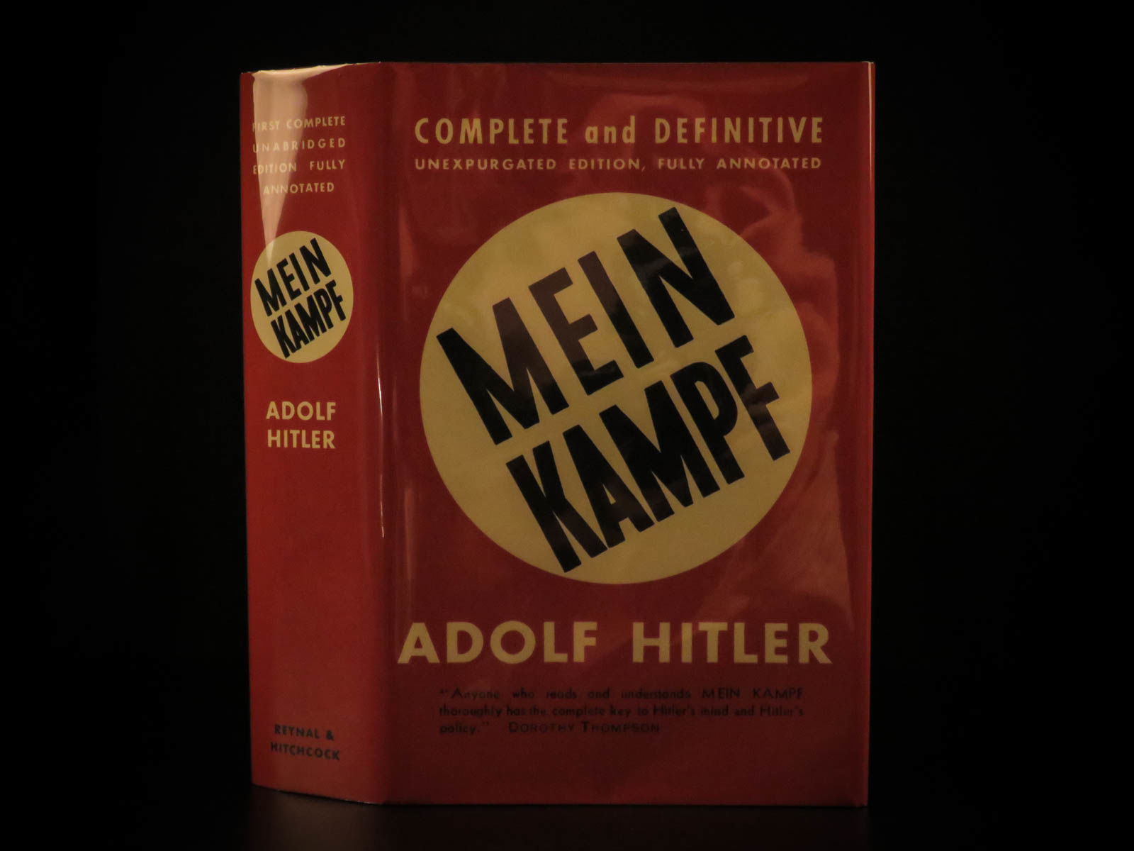 Mein Kampf, complete and unabridged, fully annotated. by Adolf HITLER