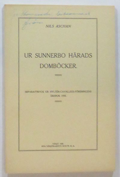 Ur Sunnerbo härads domböcker. Separattryck ur…