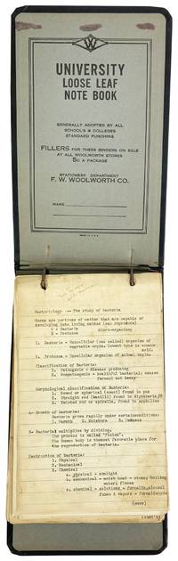 Original Beauty School Student's Typescript Notebook