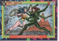 cover of Cromo E002177: Trading Cards. DC Bloodline nº 33. Amazon Fury