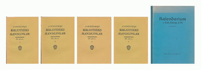 Linköpings biblioteks handlingar. Ny serie. I:1-4.