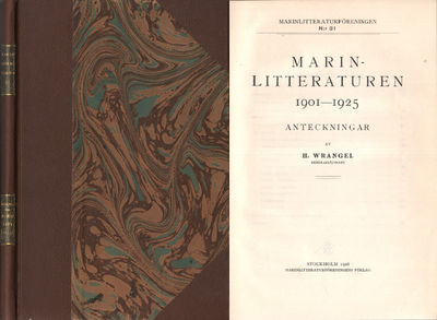 MARINLITTERATUREN 1901-1925. Anteckningar.