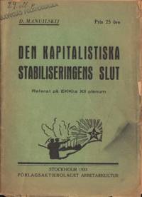 Den kapitalistiska stabilitetens slut. Referat på…