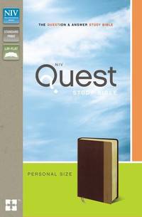 NIV, Quest Study Bible, Personal Size, Leathersoft, Burgundy/Tan: The Question and Answer Bible
