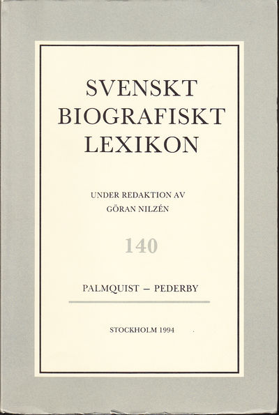 Svenskt Biografiskt Lexikon. Häfte 140 [=Band 28]…