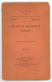 The End of Villainage in England (Publications of the American Economic Association, Third Series, Volume I,… by Thomas Walker Page - Paperback - 1900 - from Andrew Langer, Bookseller (SKU: 1861)