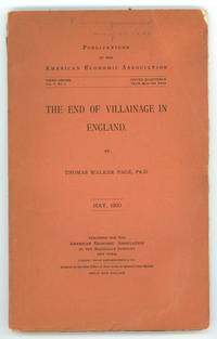 The End of Villainage in England (Publications of the American Economic  Association, Third Series, Volume I, No. 2, May 1900)