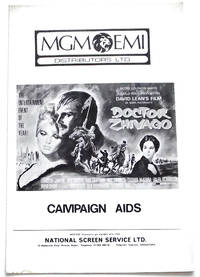 Doctor Zhivago Campaign Aids Book de Omar Shariff, Julile Christie, Geraldine Chaplin - 1965