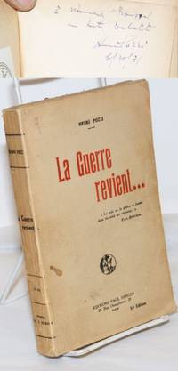 La Guerre Revient.. by Pozzi, Henri - 1933