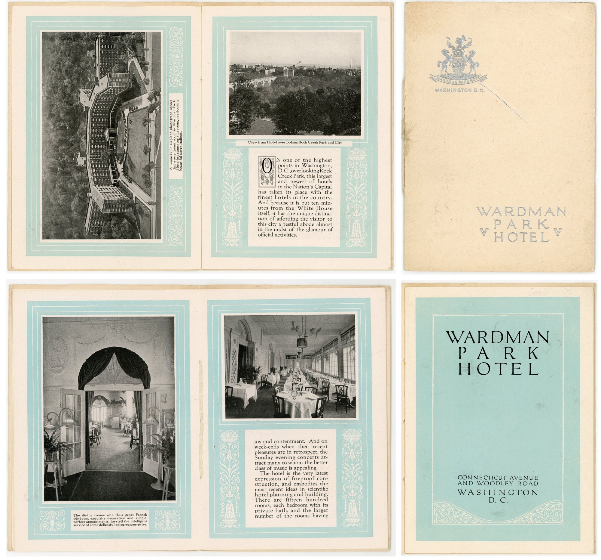 Promotional Booklet, Wardman Park Hotel, Washingto
