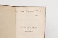 Actes et paroles 1870 - 1871 - 1872 EDITION ORIGINALE ENVOI AUTOGRAPHE