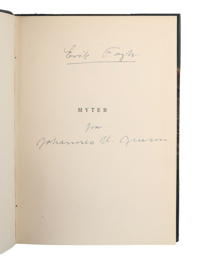 Myter. 9 Bind (mangler bd. 4; bd. 1-2 i tredie udgave). - [SÆT AF 8 DEDIKATIONSEKSEMPLARER.] (photo 3)
