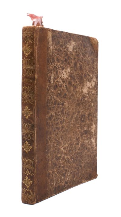 Manuscript album amicorum kept by Cecilia Beverly (Stearns) Houghton, with entries in poetry and prose from friends, fellow Methodists, and others related to Turin, NY, Red Creek Union Academy or nearby