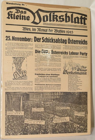 [HISTORY] [BROADSIDE] DAS KLEINE VOLKSBLATT. INAUGURAL