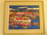 cover of 'SOLO FLOAT' , 1988. ACRYLIC on CANVAS, FRAMED. NOT RE-PRINTED